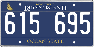 RI license plate 615695
