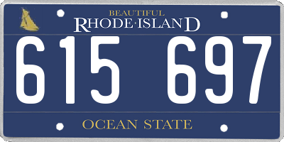 RI license plate 615697