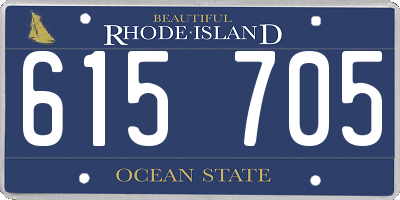 RI license plate 615705