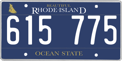 RI license plate 615775