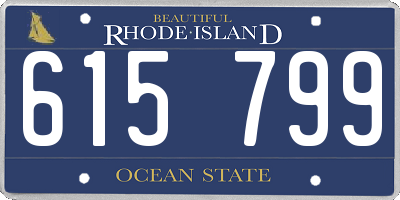 RI license plate 615799