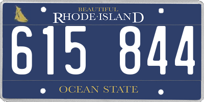 RI license plate 615844
