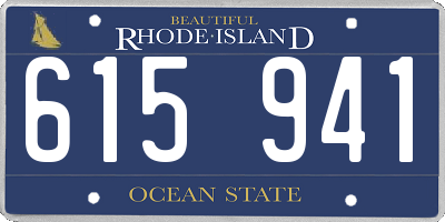 RI license plate 615941