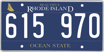 RI license plate 615970