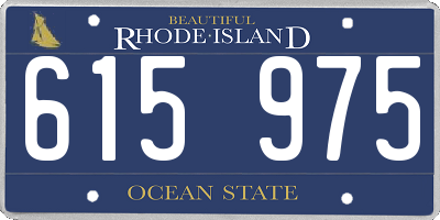 RI license plate 615975