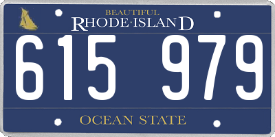RI license plate 615979