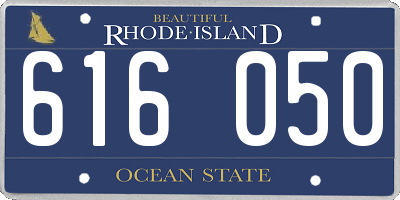 RI license plate 616050