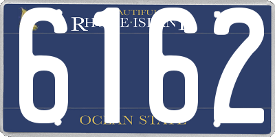 RI license plate 6162