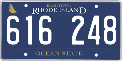 RI license plate 616248