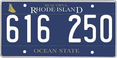 RI license plate 616250