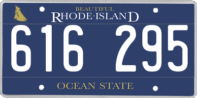 RI license plate 616295