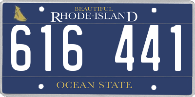 RI license plate 616441