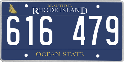 RI license plate 616479
