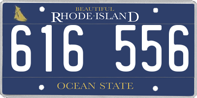 RI license plate 616556
