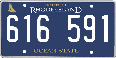RI license plate 616591