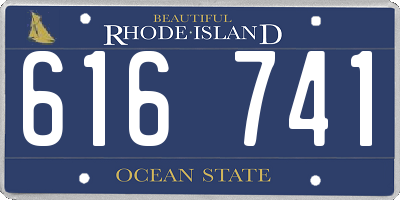 RI license plate 616741