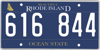 RI license plate 616844