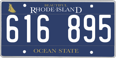 RI license plate 616895