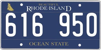 RI license plate 616950