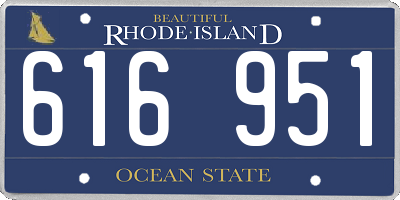 RI license plate 616951