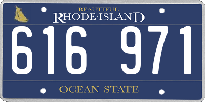 RI license plate 616971