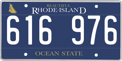 RI license plate 616976