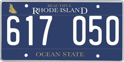 RI license plate 617050