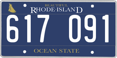 RI license plate 617091