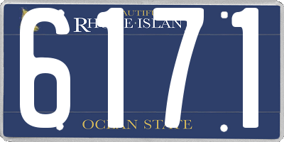 RI license plate 6171