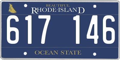 RI license plate 617146