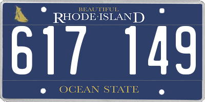 RI license plate 617149