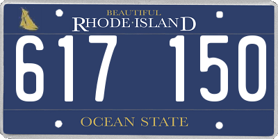 RI license plate 617150