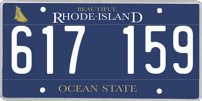 RI license plate 617159