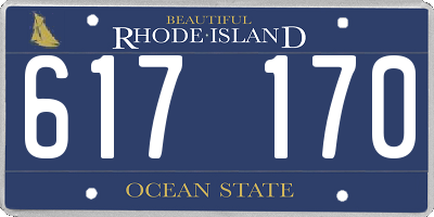 RI license plate 617170