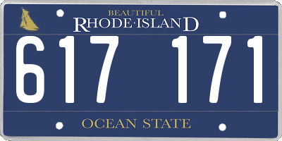 RI license plate 617171
