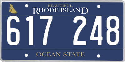 RI license plate 617248
