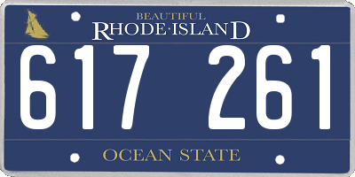 RI license plate 617261