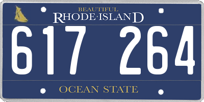 RI license plate 617264