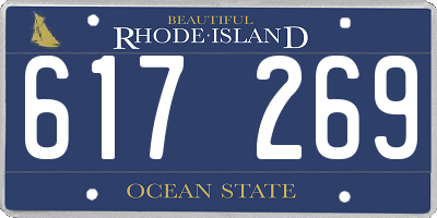 RI license plate 617269