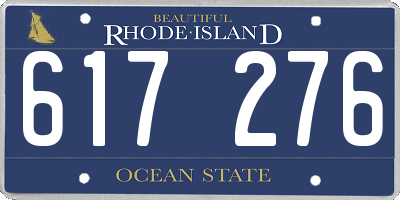 RI license plate 617276