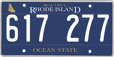 RI license plate 617277