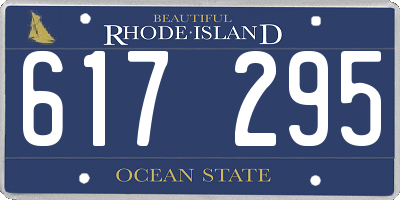 RI license plate 617295