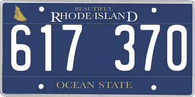 RI license plate 617370