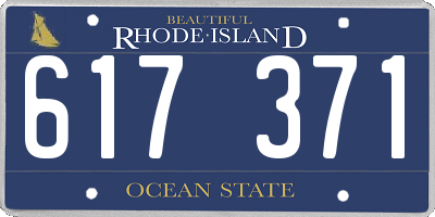 RI license plate 617371