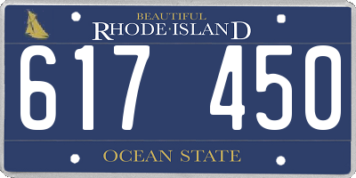 RI license plate 617450