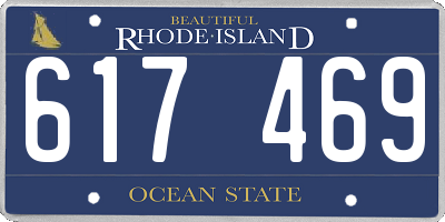 RI license plate 617469