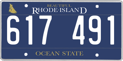 RI license plate 617491
