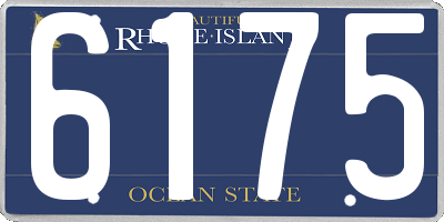 RI license plate 6175