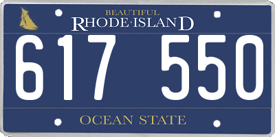 RI license plate 617550