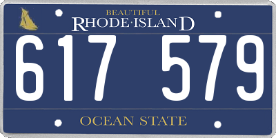 RI license plate 617579